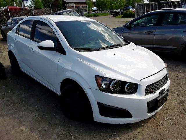 1G1JA5SH9E4242957 - 2014 CHEVROLET SONIC LS WHITE photo 1