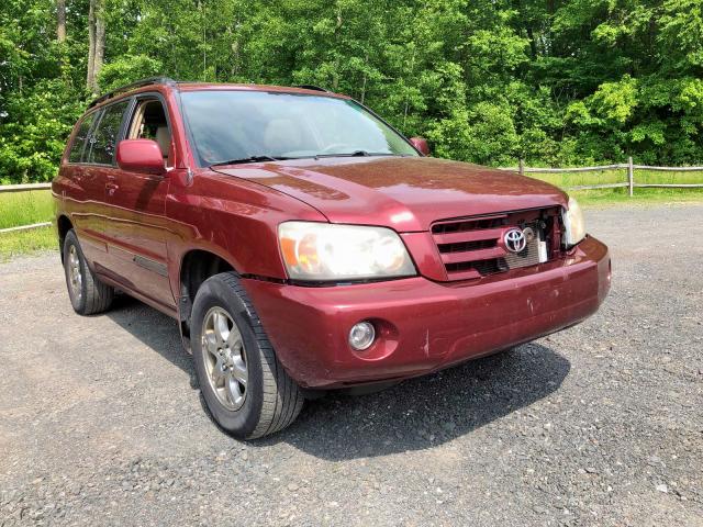 JTEEP21A150109784 - 2005 TOYOTA HIGHLANDER RED photo 1