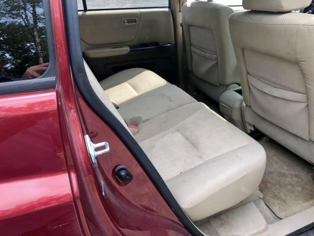 JTEEP21A150109784 - 2005 TOYOTA HIGHLANDER RED photo 7