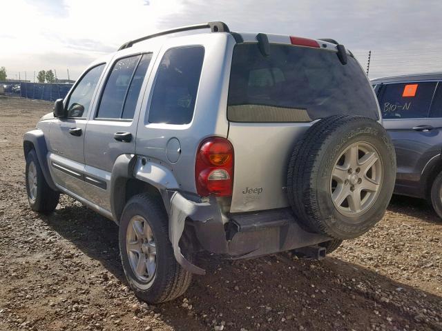 1J4GL48K33W648396 - 2003 JEEP LIBERTY SP SILVER photo 3