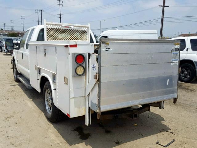 1FD7X2ATXCEB25427 - 2012 FORD F-250 WHITE photo 3