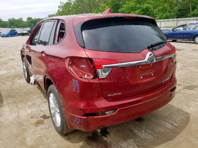 LRBFXCSA4HD117547 - 2017 BUICK ENVISION P RED photo 3