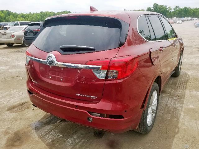 LRBFXCSA4HD117547 - 2017 BUICK ENVISION P RED photo 4