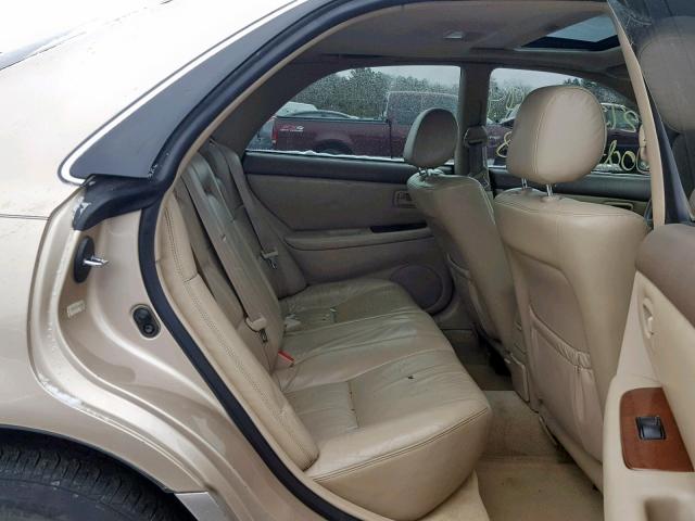 JT8BF28G210302944 - 2001 LEXUS ES 300 BEIGE photo 6