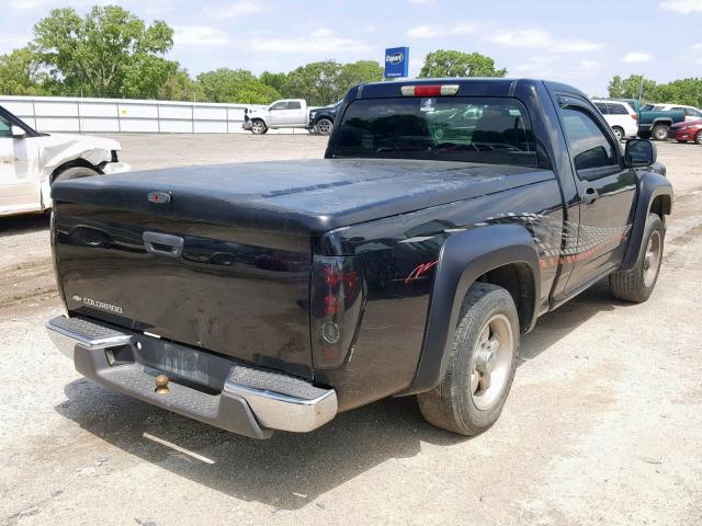 1GCCS148868234880 - 2006 CHEVROLET COLORADO BLACK photo 4