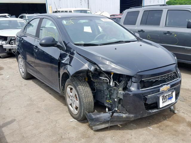 1G1JA5SH2E4119078 - 2014 CHEVROLET SONIC LS BLACK photo 1
