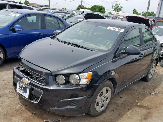 1G1JA5SH2E4119078 - 2014 CHEVROLET SONIC LS BLACK photo 2