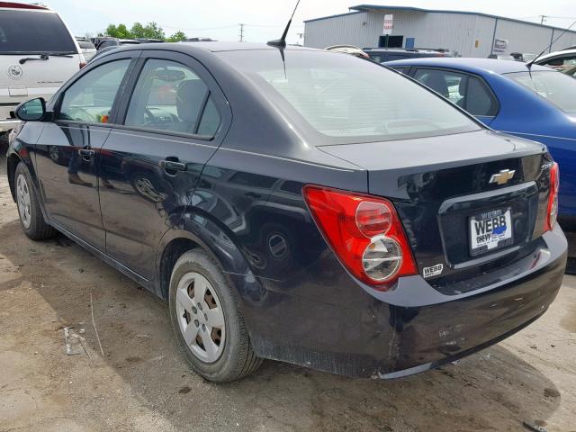 1G1JA5SH2E4119078 - 2014 CHEVROLET SONIC LS BLACK photo 3