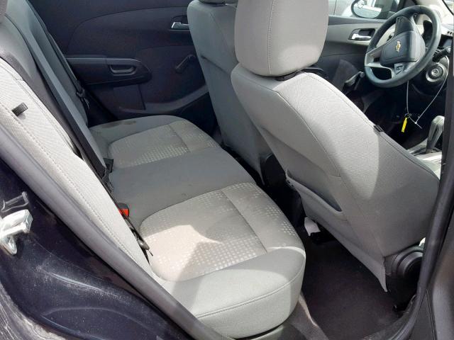 1G1JA5SH2E4119078 - 2014 CHEVROLET SONIC LS BLACK photo 6