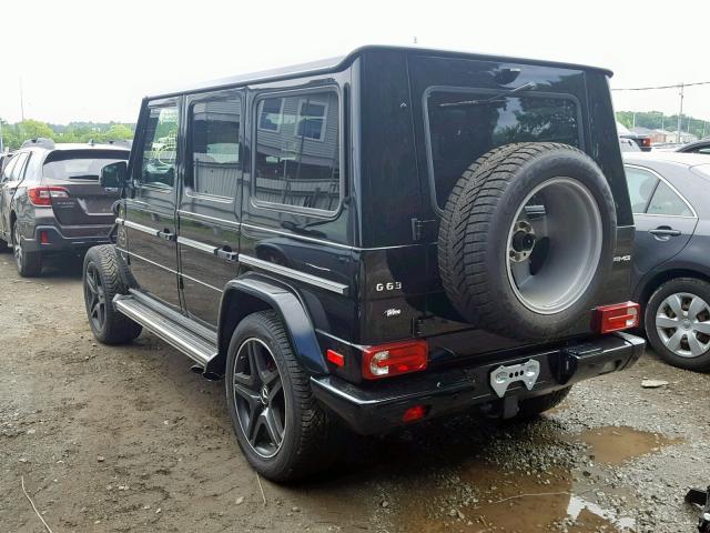 WDCYC7DF2FX229209 - 2015 MERCEDES-BENZ G 63 AMG BLACK photo 3