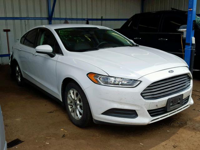 3FA6P0G72FR104478 - 2015 FORD FUSION S WHITE photo 1