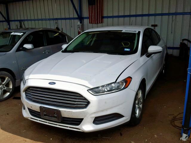 3FA6P0G72FR104478 - 2015 FORD FUSION S WHITE photo 2