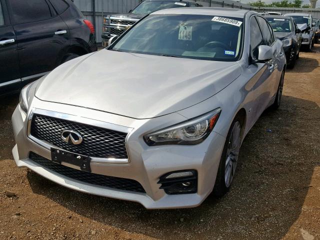 JN1FV7AP6GM421341 - 2016 INFINITI Q50 RED SP SILVER photo 2