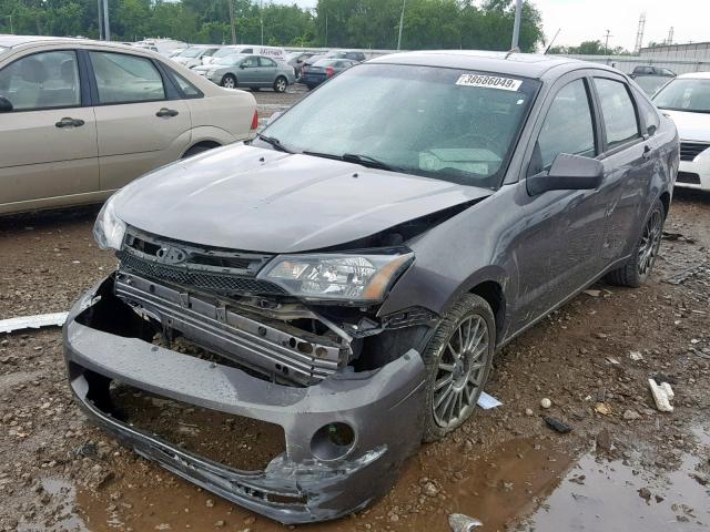 1FAHP3GN7AW214389 - 2010 FORD FOCUS SES GRAY photo 2