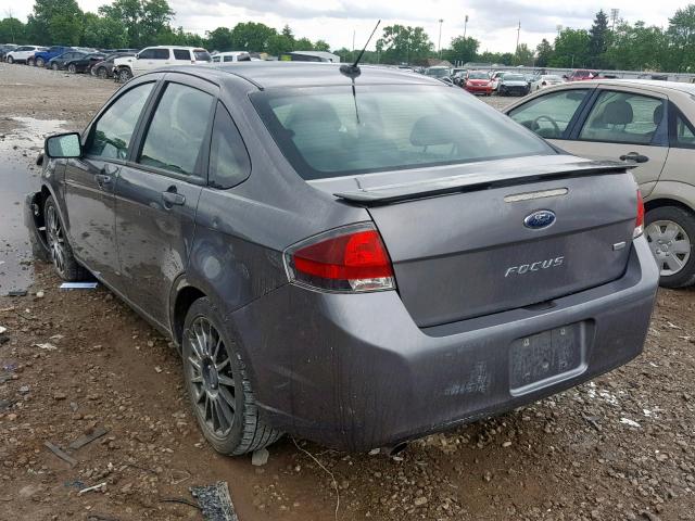 1FAHP3GN7AW214389 - 2010 FORD FOCUS SES GRAY photo 3