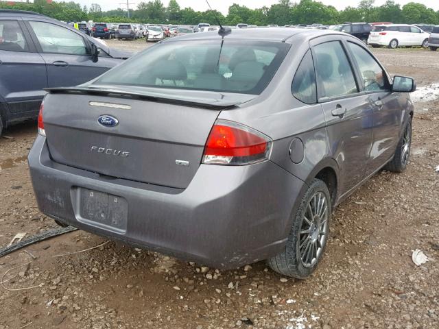 1FAHP3GN7AW214389 - 2010 FORD FOCUS SES GRAY photo 4