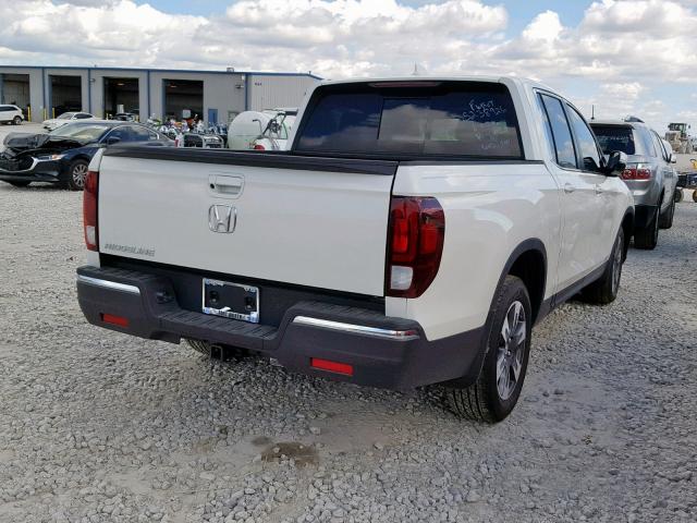 5FPYK2F57KB004439 - 2019 HONDA RIDGELINE WHITE photo 4