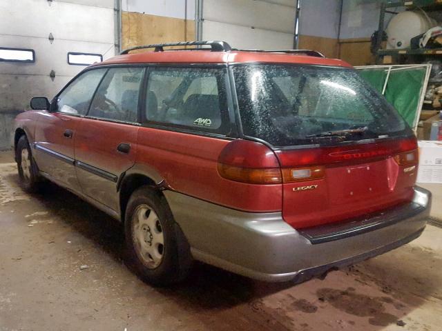 4S3BG6857V7642365 - 1997 SUBARU LEGACY OUT BURGUNDY photo 3