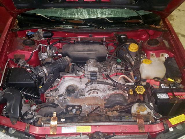 4S3BG6857V7642365 - 1997 SUBARU LEGACY OUT BURGUNDY photo 7