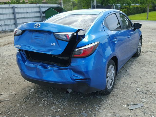 3MYDLBYV4HY176153 - 2017 TOYOTA YARIS IA BLUE photo 4