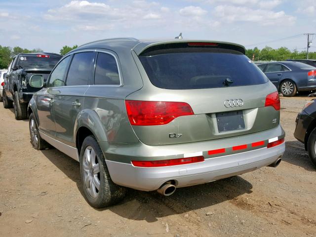 WA1AV74L97D011143 - 2007 AUDI Q7 4.2 QUA GREEN photo 3