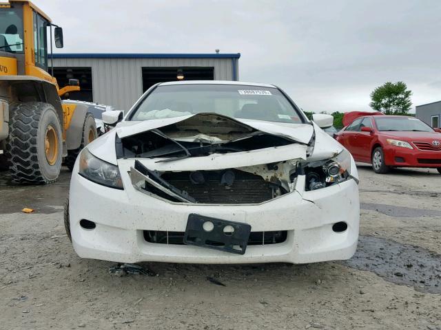 1HGCS128X8A008629 - 2008 HONDA ACCORD EXL WHITE photo 9