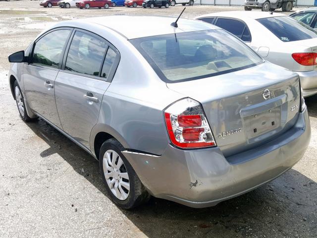 3N1AB61E67L656120 - 2007 NISSAN SENTRA 2.0 GRAY photo 3