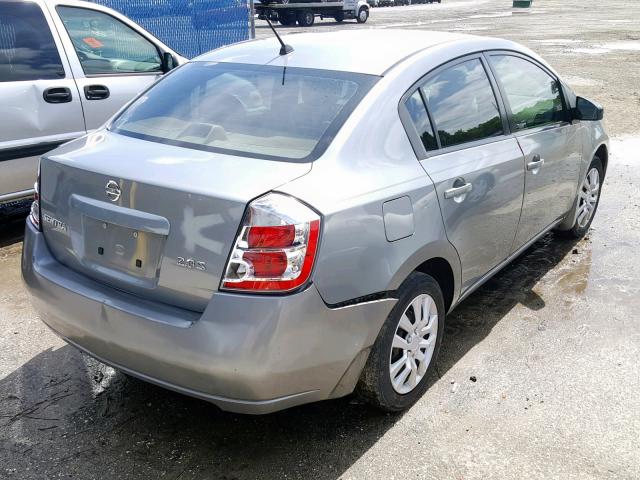 3N1AB61E67L656120 - 2007 NISSAN SENTRA 2.0 GRAY photo 4