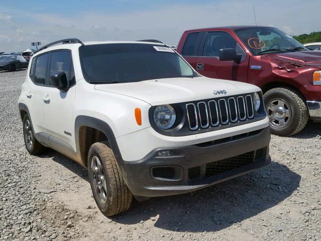ZACCJBAB9HPF75502 - 2017 JEEP RENEGADE S თეთრი ფოტო 1