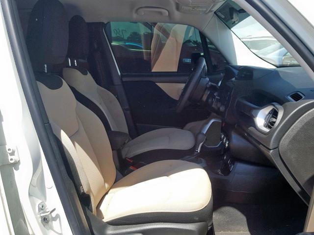 ZACCJBAB9HPF75502 - 2017 JEEP RENEGADE S თეთრი ფოტო 5