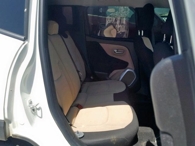 ZACCJBAB9HPF75502 - 2017 JEEP RENEGADE S თეთრი ფოტო 6