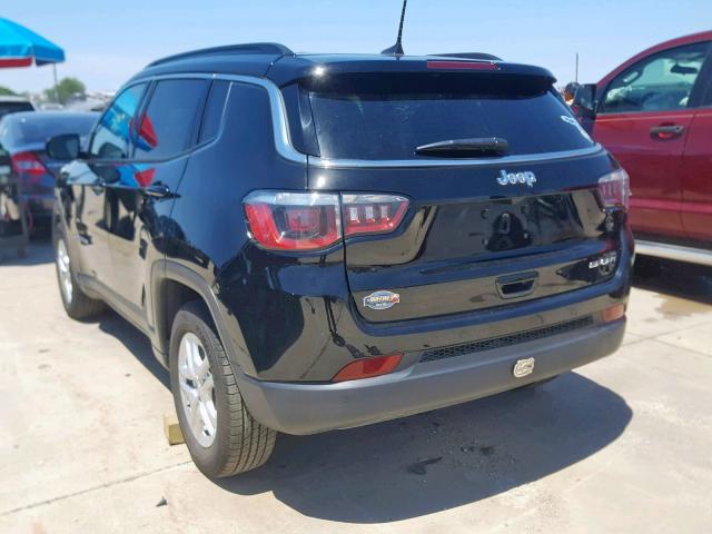 3C4NJCAB1KT637084 - 2019 JEEP COMPASS SP შავი ფოტო 3