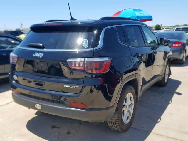 3C4NJCAB1KT637084 - 2019 JEEP COMPASS SP შავი ფოტო 4
