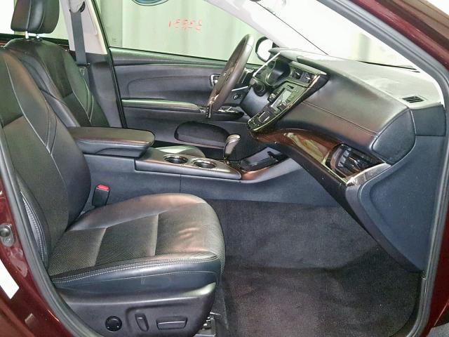 4T1BK1EB6FU141607 - 2015 TOYOTA AVALON XLE MAROON photo 5