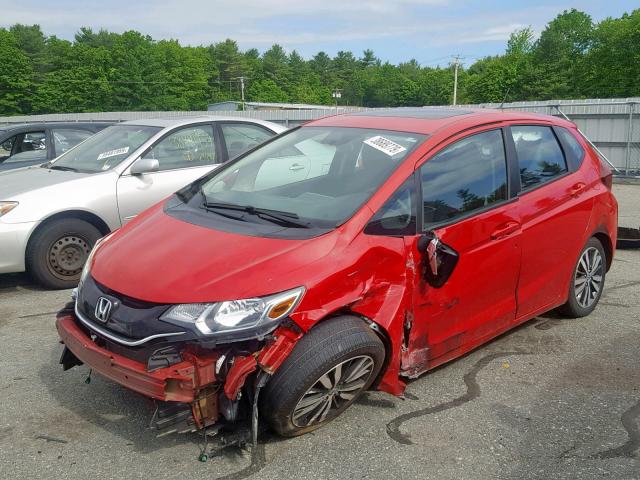 3HGGK5H89FM778577 - 2015 HONDA FIT EX RED photo 2