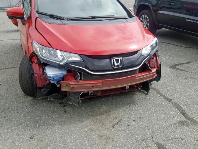 3HGGK5H89FM778577 - 2015 HONDA FIT EX RED photo 9