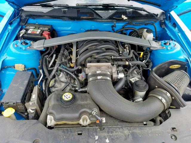 1ZVBP8CHXA5118823 - 2010 FORD MUSTANG GT BLUE photo 7