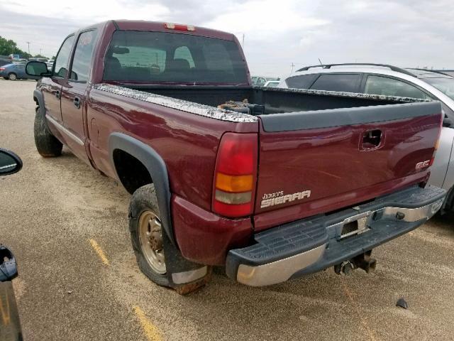 1GTHC23113F238077 - 2003 GMC SIERRA C25 MAROON photo 3