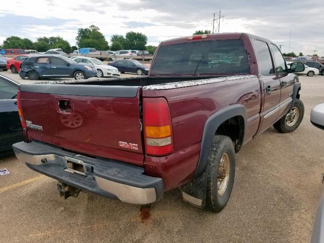 1GTHC23113F238077 - 2003 GMC SIERRA C25 MAROON photo 4