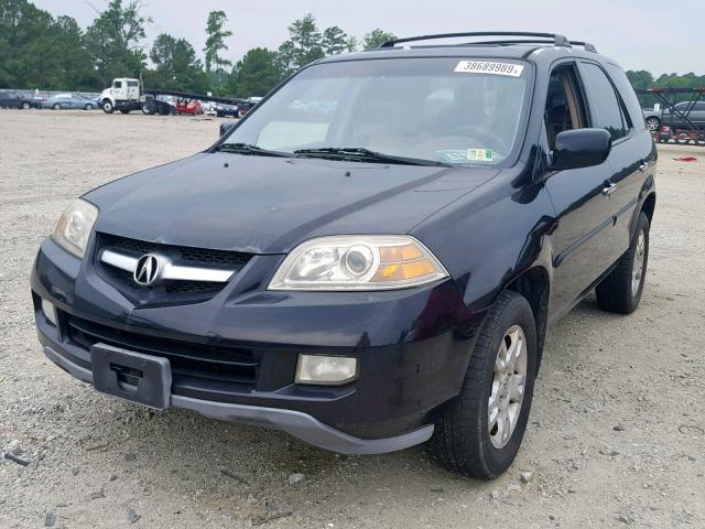 2HNYD18665H518262 - 2005 ACURA MDX TOURIN BLACK photo 2