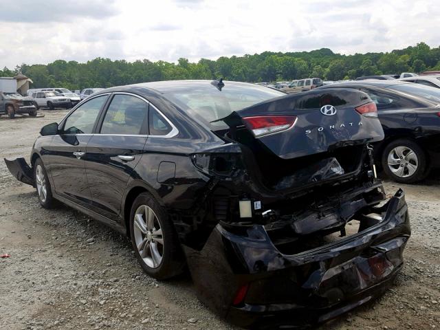 5NPE34AF3JH613502 - 2018 HYUNDAI SONATA SPO BLACK photo 3