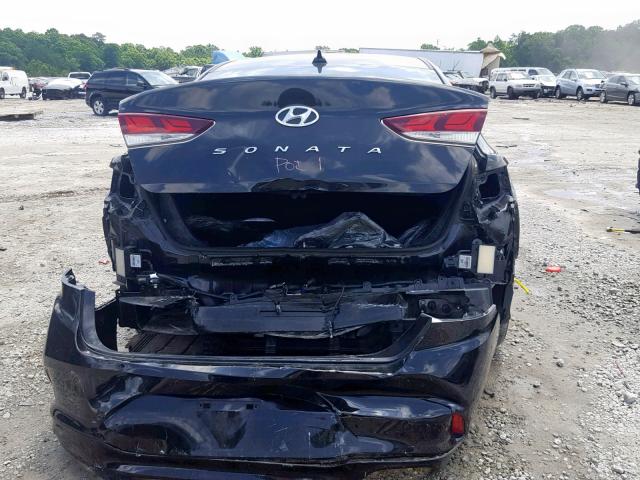 5NPE34AF3JH613502 - 2018 HYUNDAI SONATA SPO BLACK photo 9