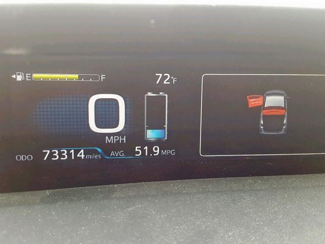 JTDKARFP5H3038719 - 2017 TOYOTA PRIUS PRIM 红色 照片 8