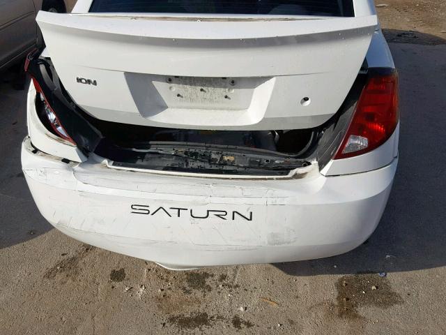 1G8AJ52FX4Z229698 - 2004 SATURN ION LEVEL WHITE photo 9