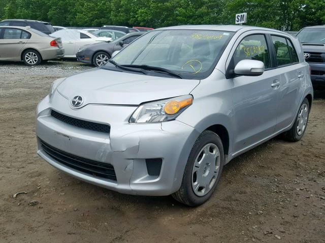 JTKKUPB48E1042643 - 2014 TOYOTA SCION XD SILVER photo 2