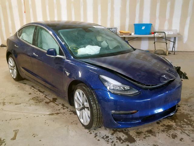 5YJ3E1EB8JF121795 - 2018 TESLA MODEL 3 BLUE photo 1