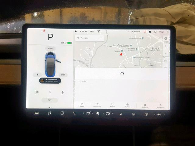 5YJ3E1EB8JF121795 - 2018 TESLA MODEL 3 BLUE photo 9