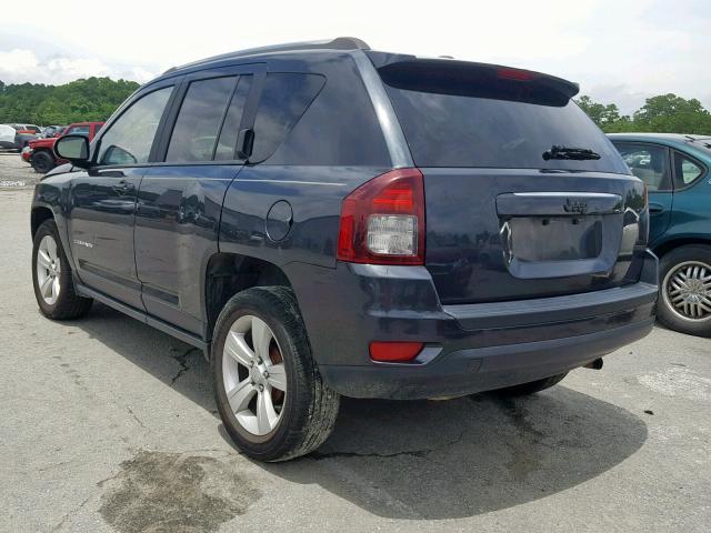 1C4NJCBB2ED764807 - 2014 JEEP COMPASS SP BLUE photo 3