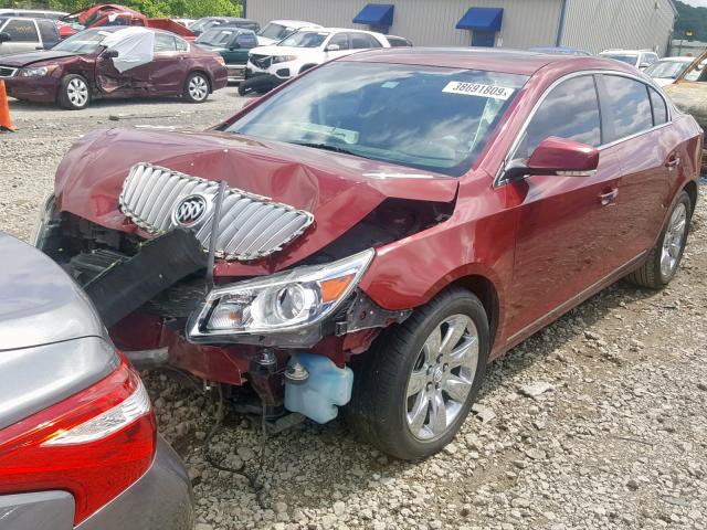 1G4GC5ED5BF170316 - 2011 BUICK LACROSSE C RED photo 2