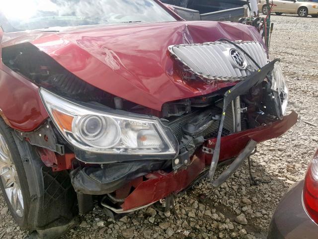 1G4GC5ED5BF170316 - 2011 BUICK LACROSSE C RED photo 9